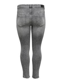 ONLY Curvy carwilly reg ankle Skinny jeans -Grey Denim - 15212252