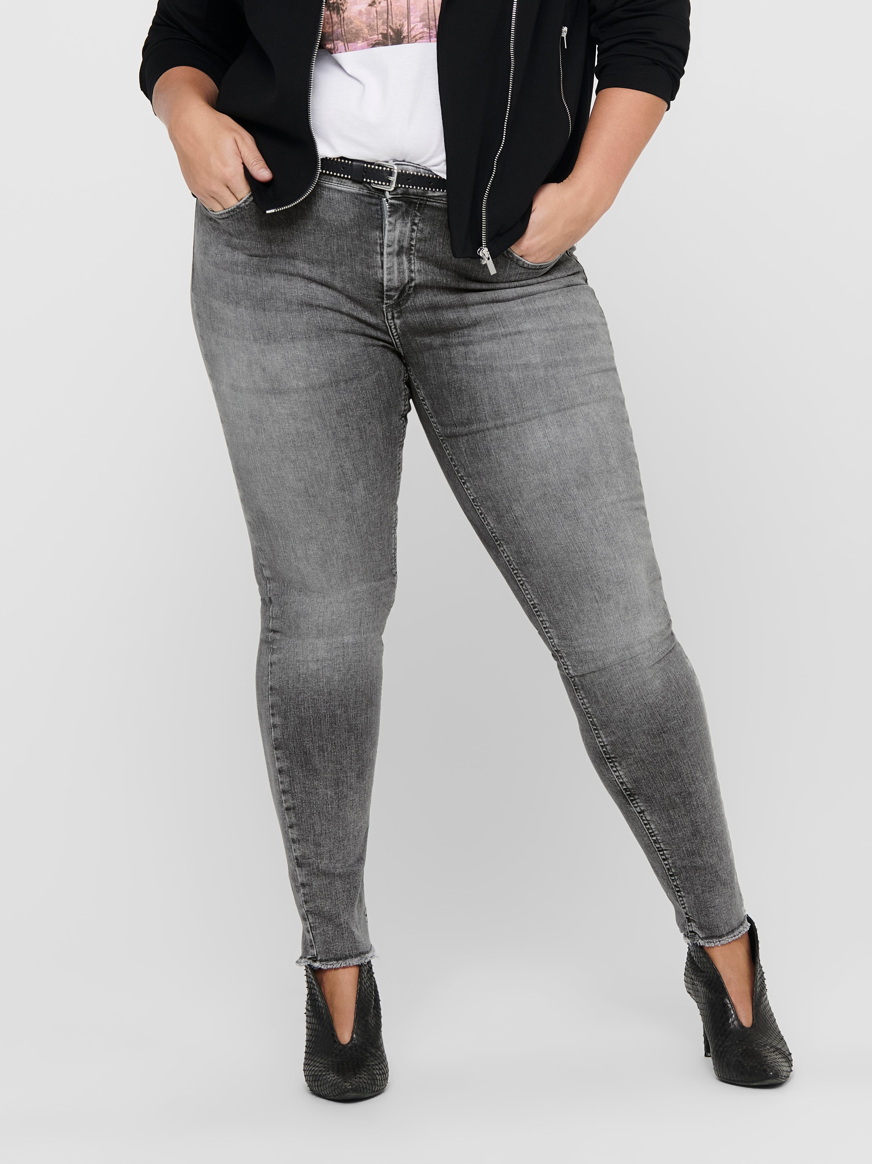 Thumbnail - Carwilly Mittlere Taille Skinny Fit Jeans