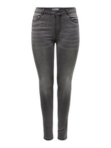 ONLY Liibuv lõige Kõrge vöökoht Teksad -Dark Grey Denim - 15212271