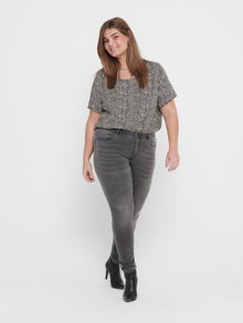 ONLY Skinny Fit High waist Jeans -Dark Grey Denim - 15212271