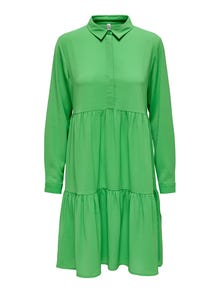 ONLY Couleur unie Robe-chemise -Kelly Green - 15212412