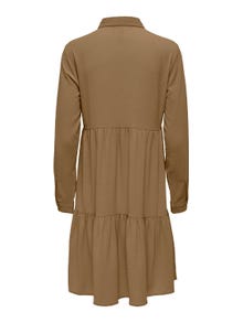 ONLY Couleur unie Robe-chemise -Toasted Coconut - 15212412