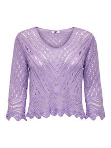 ONLY Court Pull en maille -Purple Rose - 15212788