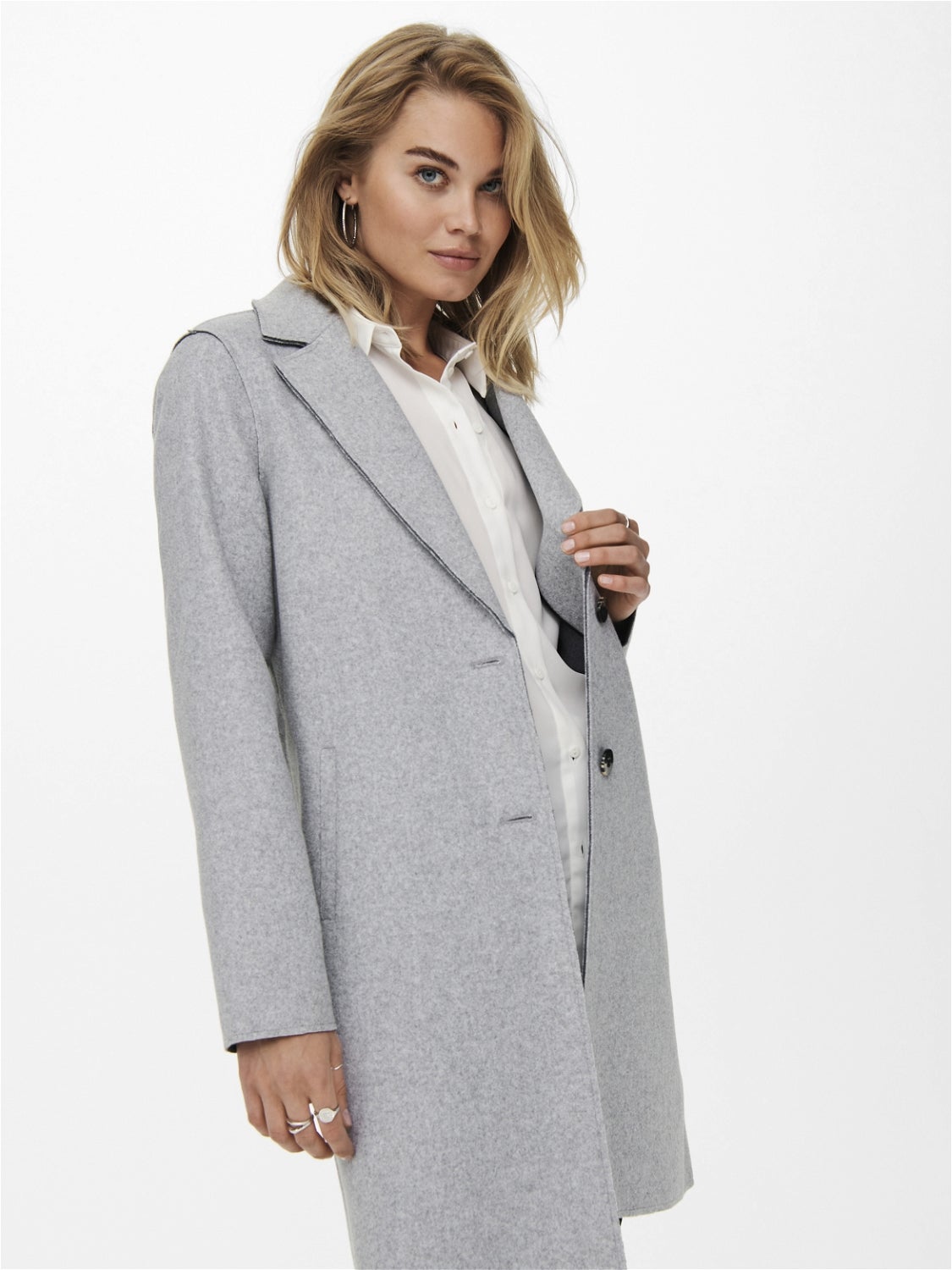 ONLCARRIE Coat Light Grey ONLY