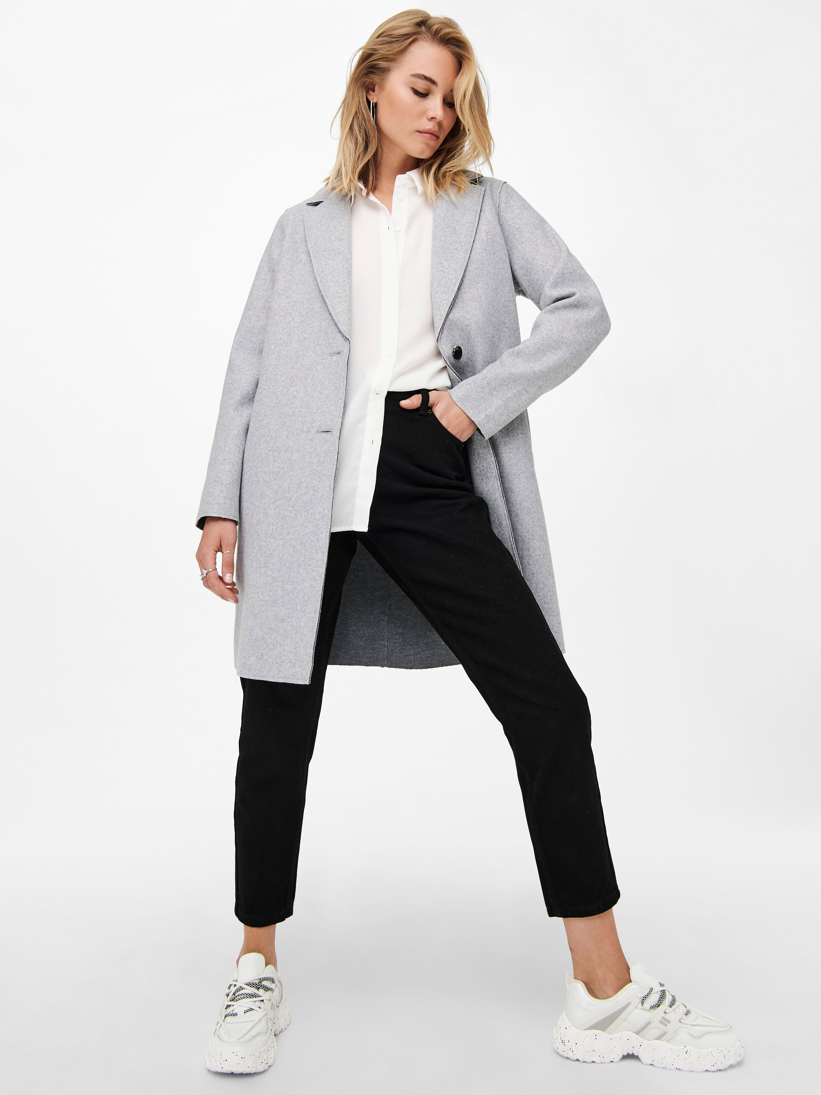 ONLCARRIE Coat Light Grey ONLY® - Main Image