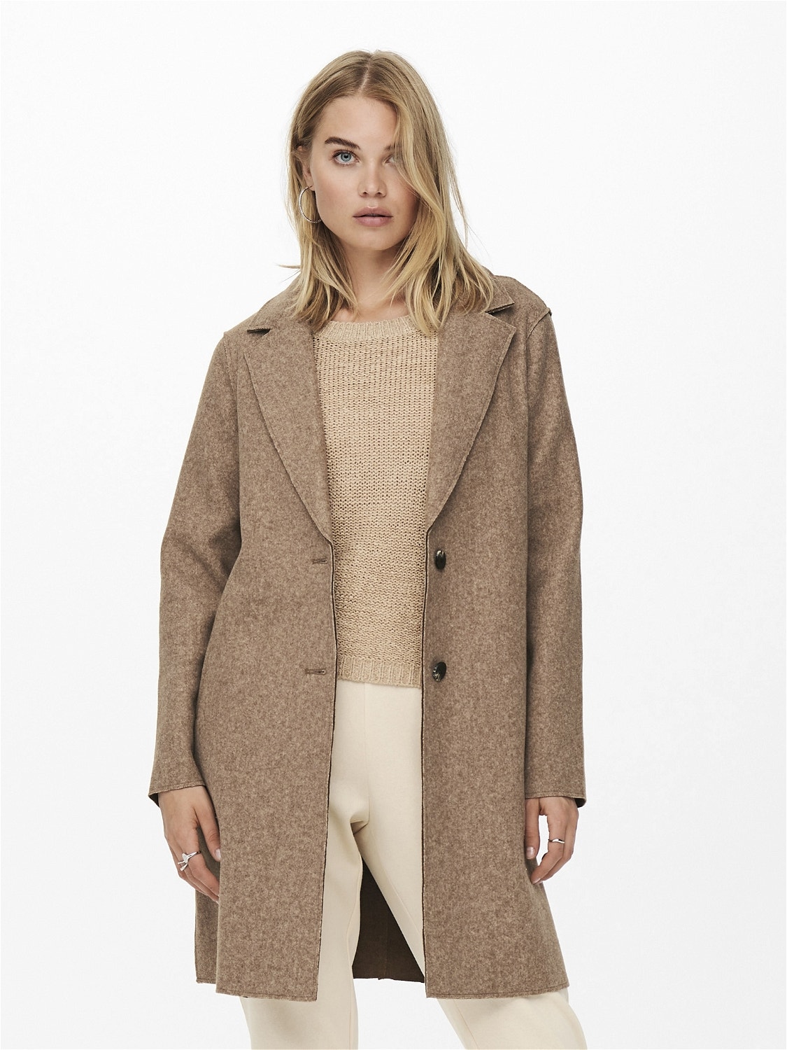 manteau laine femme only