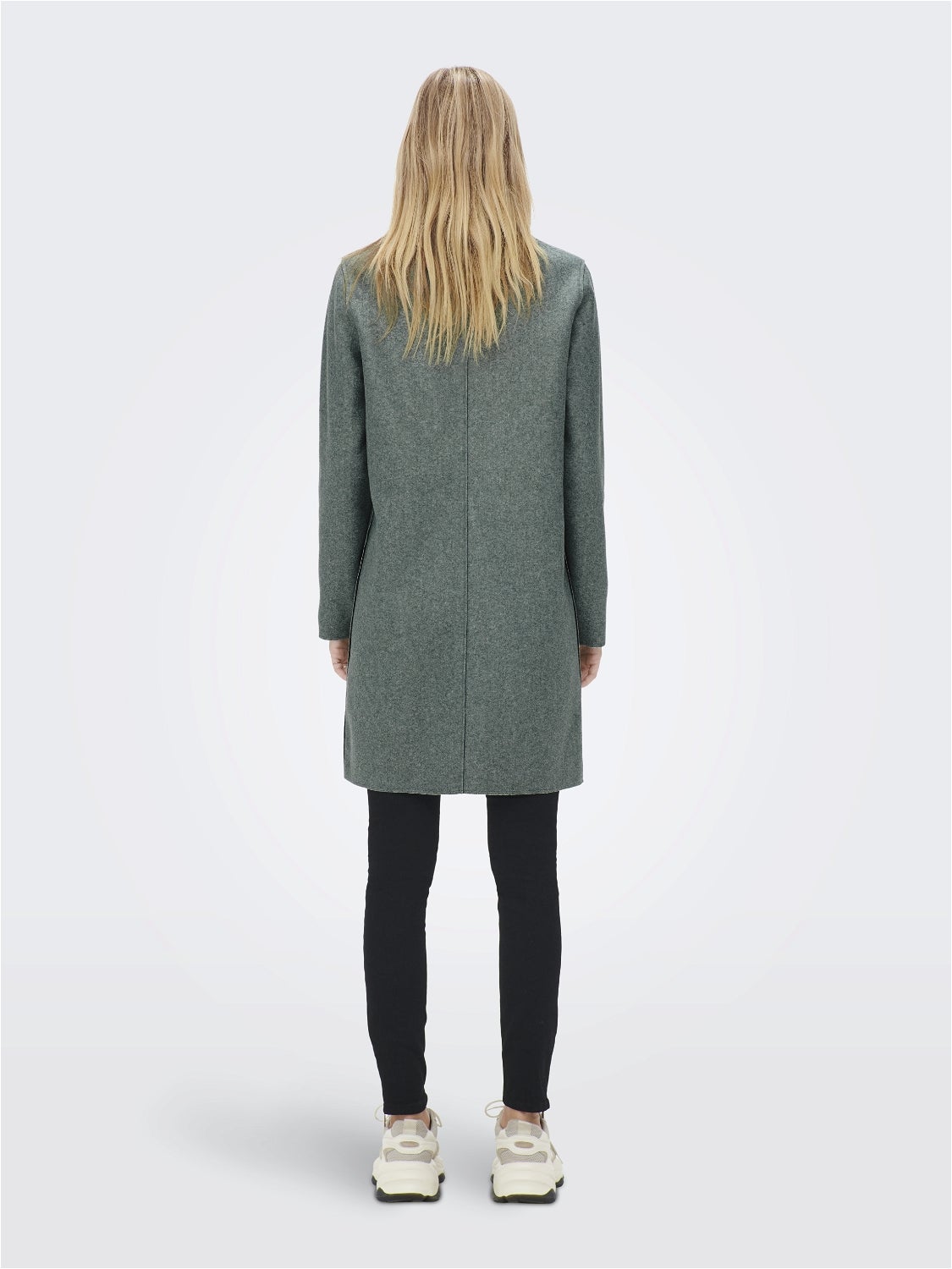 Couleur unie Manteau Vert fonc ONLY