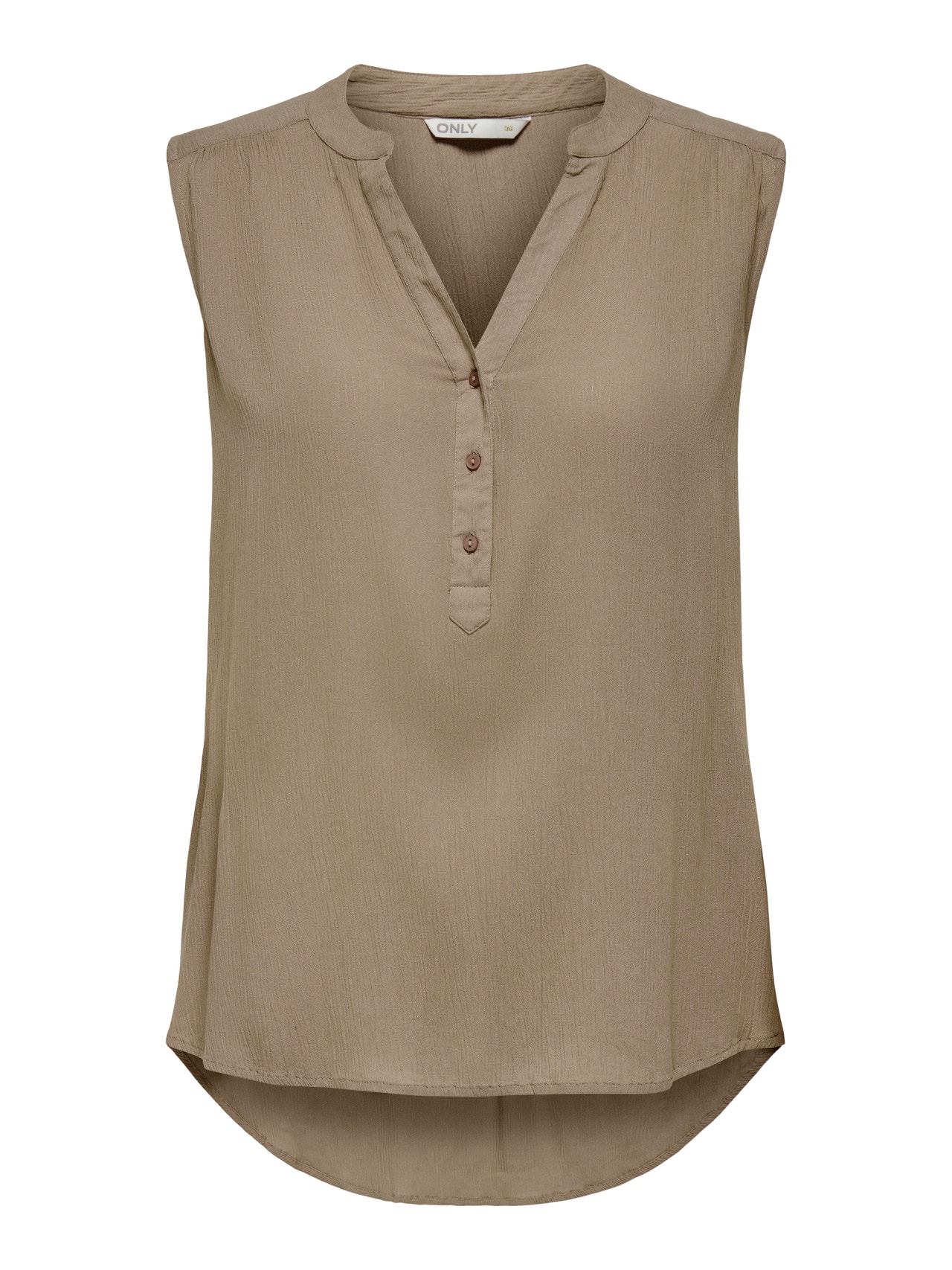 ONLY Camisetas de tirantes Corte regular Cuello en V -Mocha Meringue - 15213420