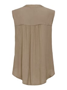 ONLY Camisetas de tirantes Corte regular Cuello en V -Mocha Meringue - 15213420