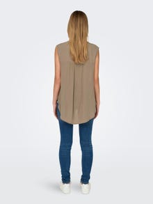 ONLY Camisetas de tirantes Corte regular Cuello en V -Mocha Meringue - 15213420