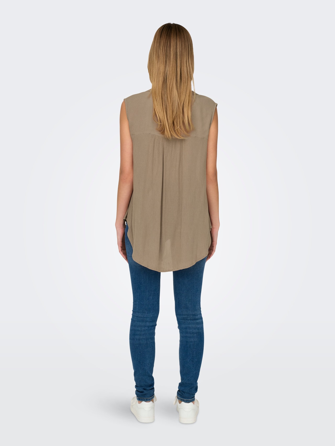 ONLY Camisetas de tirantes Corte regular Cuello en V -Mocha Meringue - 15213420