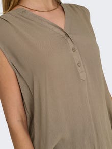 ONLY Camisetas de tirantes Corte regular Cuello en V -Mocha Meringue - 15213420