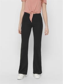ONLY Regular Fit Mid waist Trousers -Black - 15213525