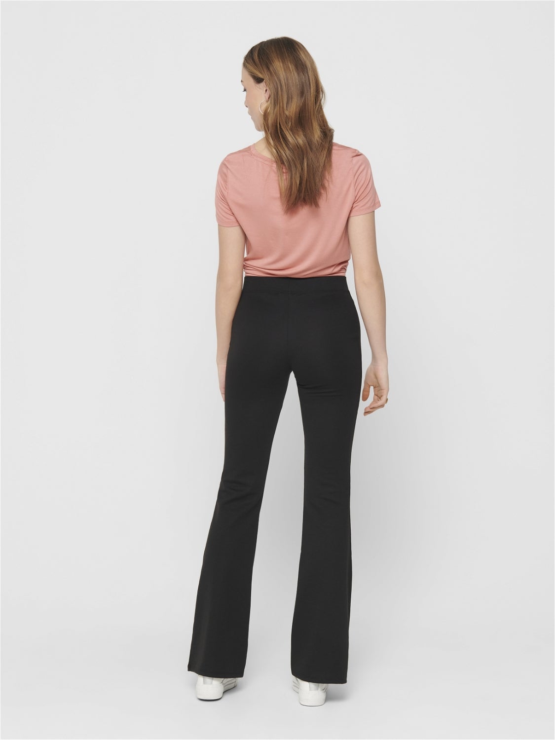 Pantalon best sale noir évasé