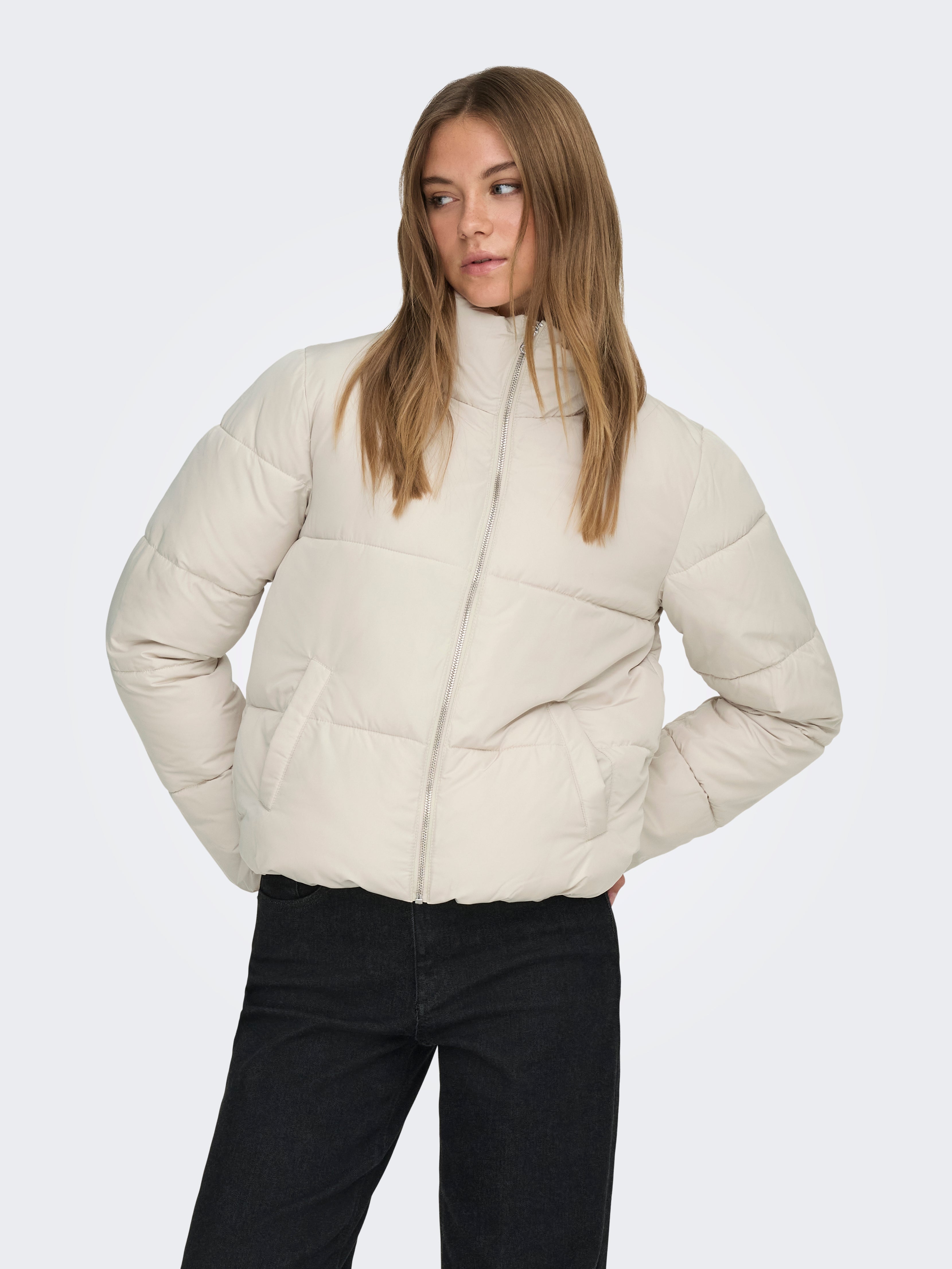 JDYNEWERICA Puffer jacket | Light Grey | ONLY® 