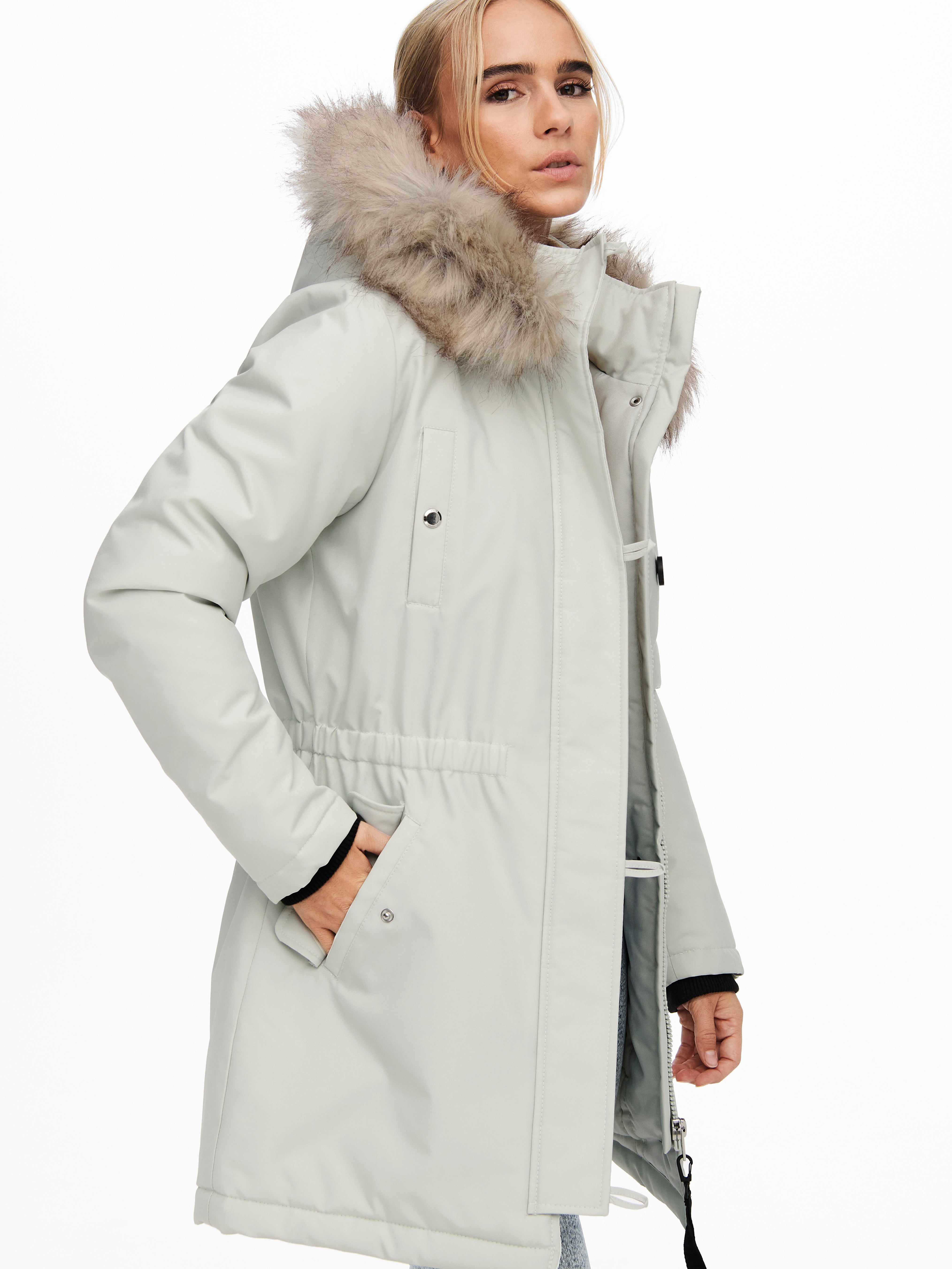 Long Parka | Light Grey | ONLY®
