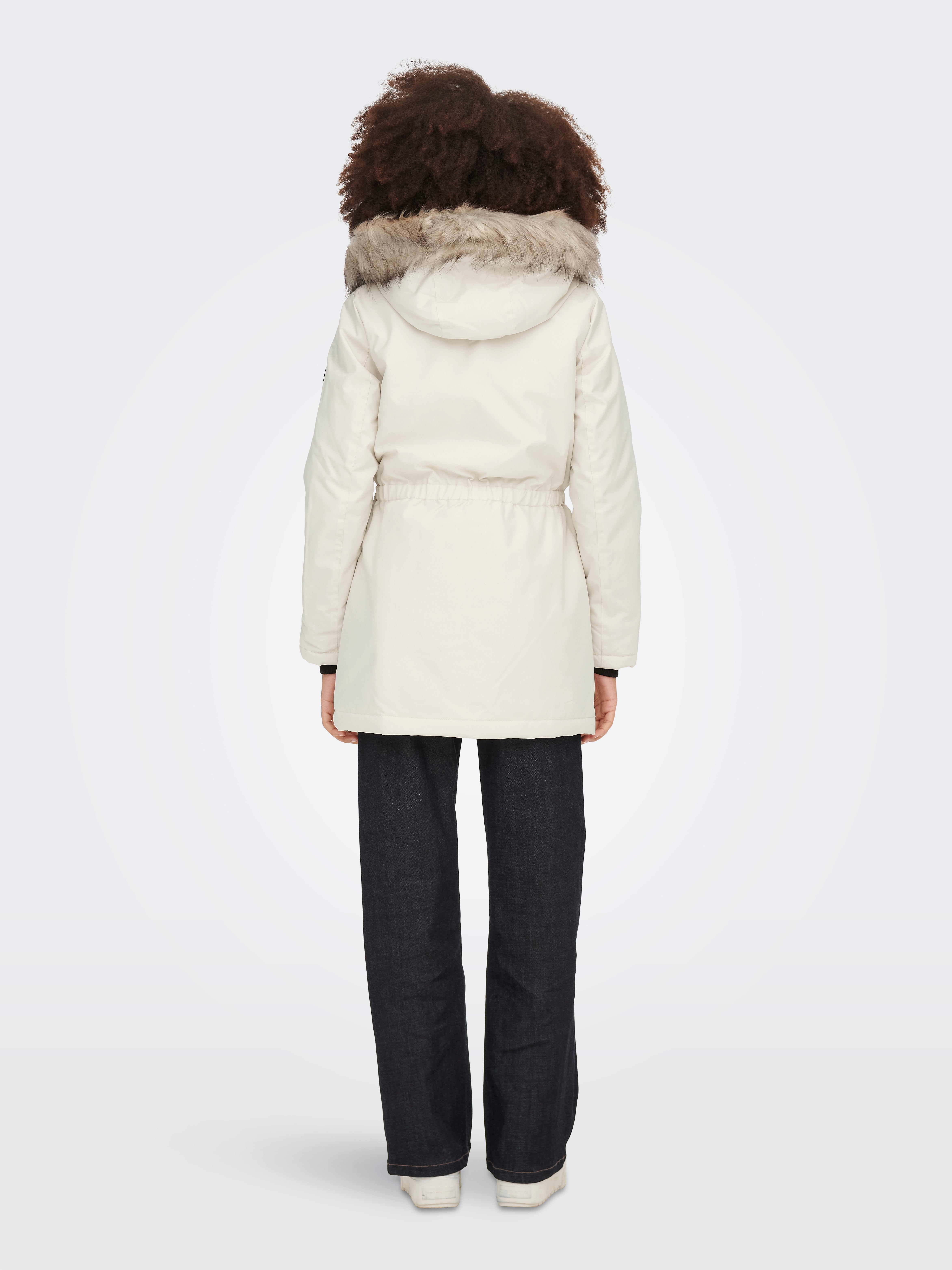 Ladies white sale parka coat