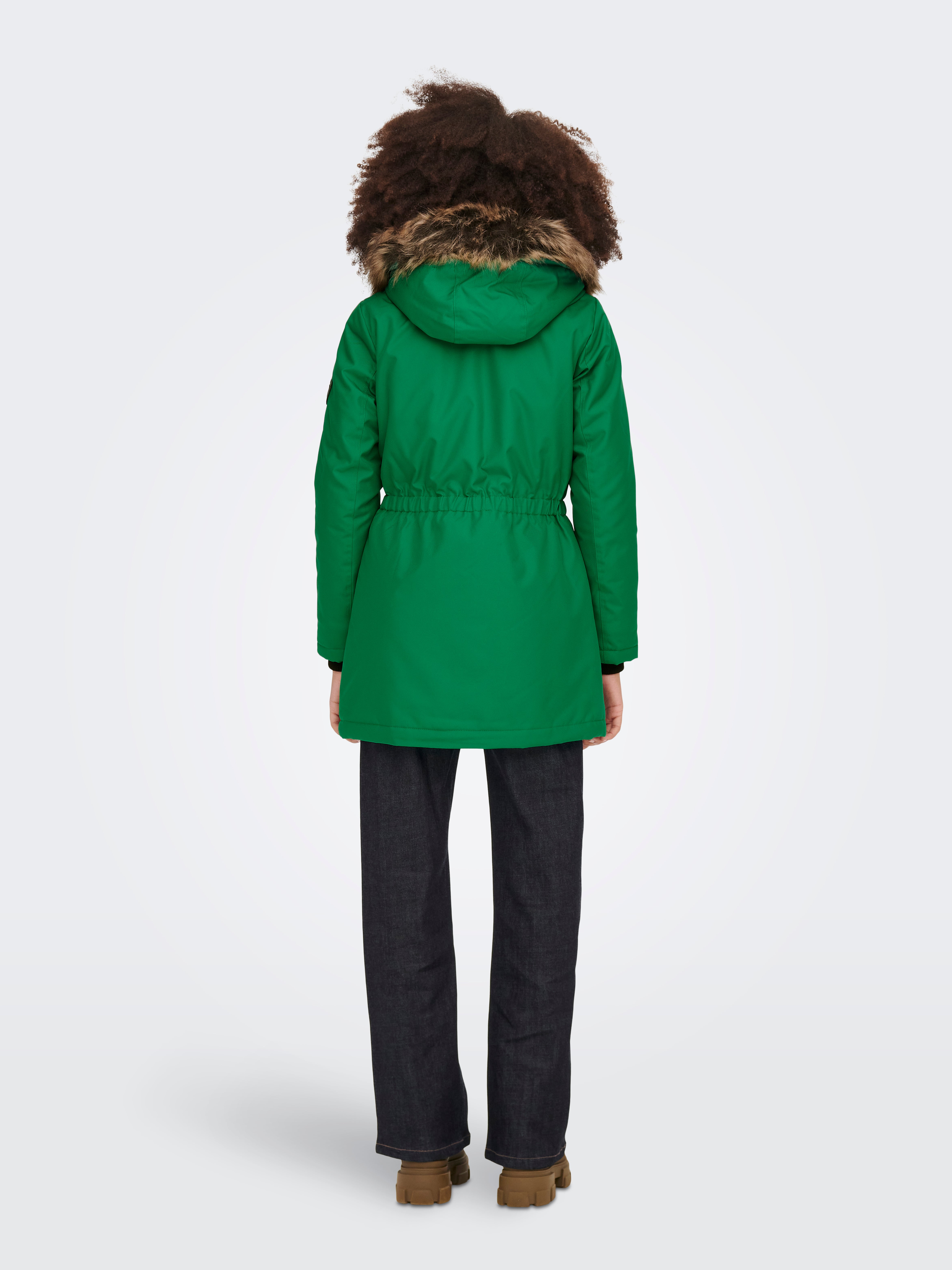 Ladies green parka on sale coat