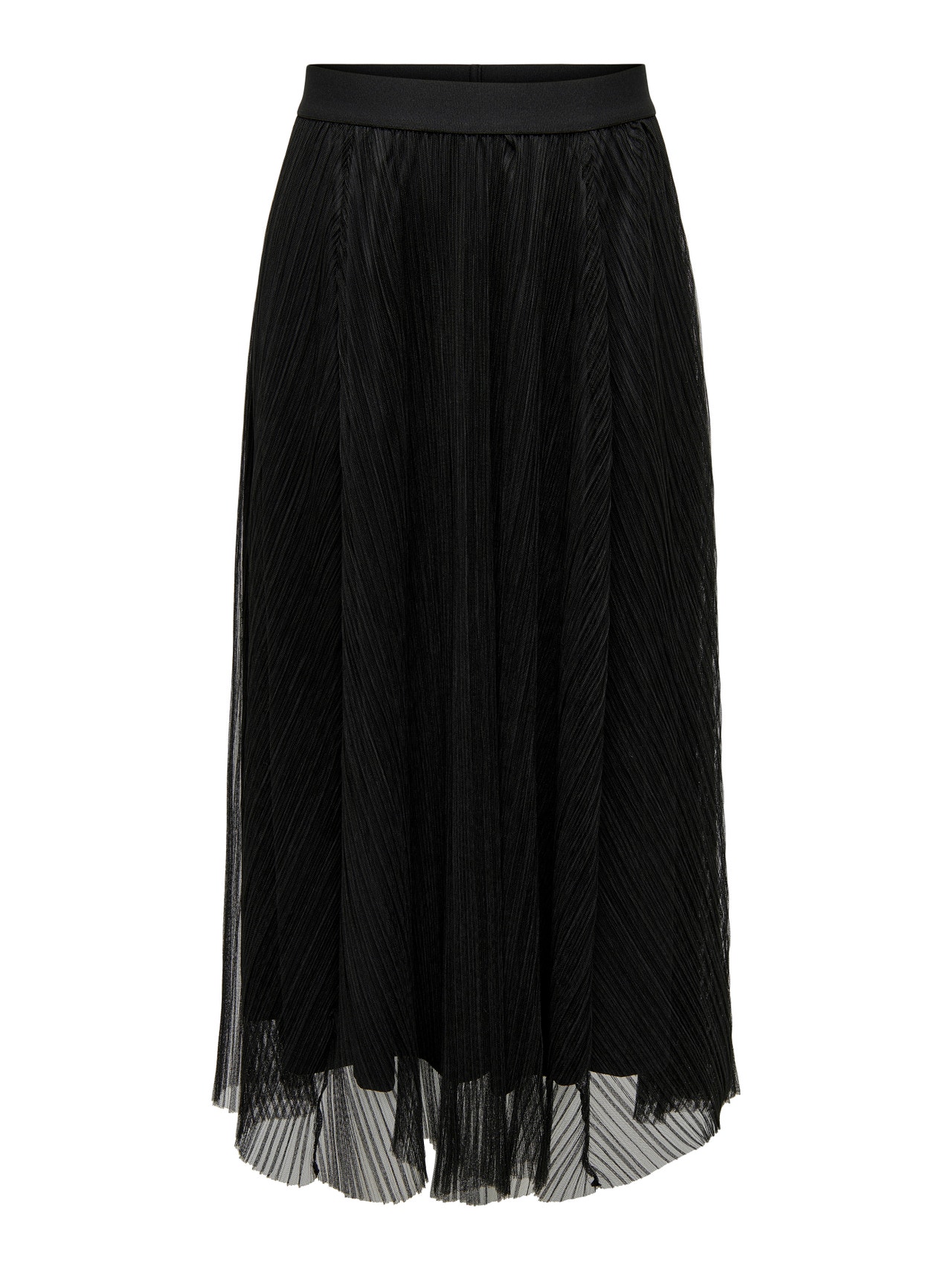 ONLY Mesh Midi nederdel -Black - 15214303