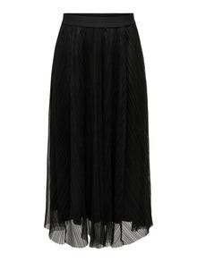 ONLY Mid waist Long skirt -Black - 15214303