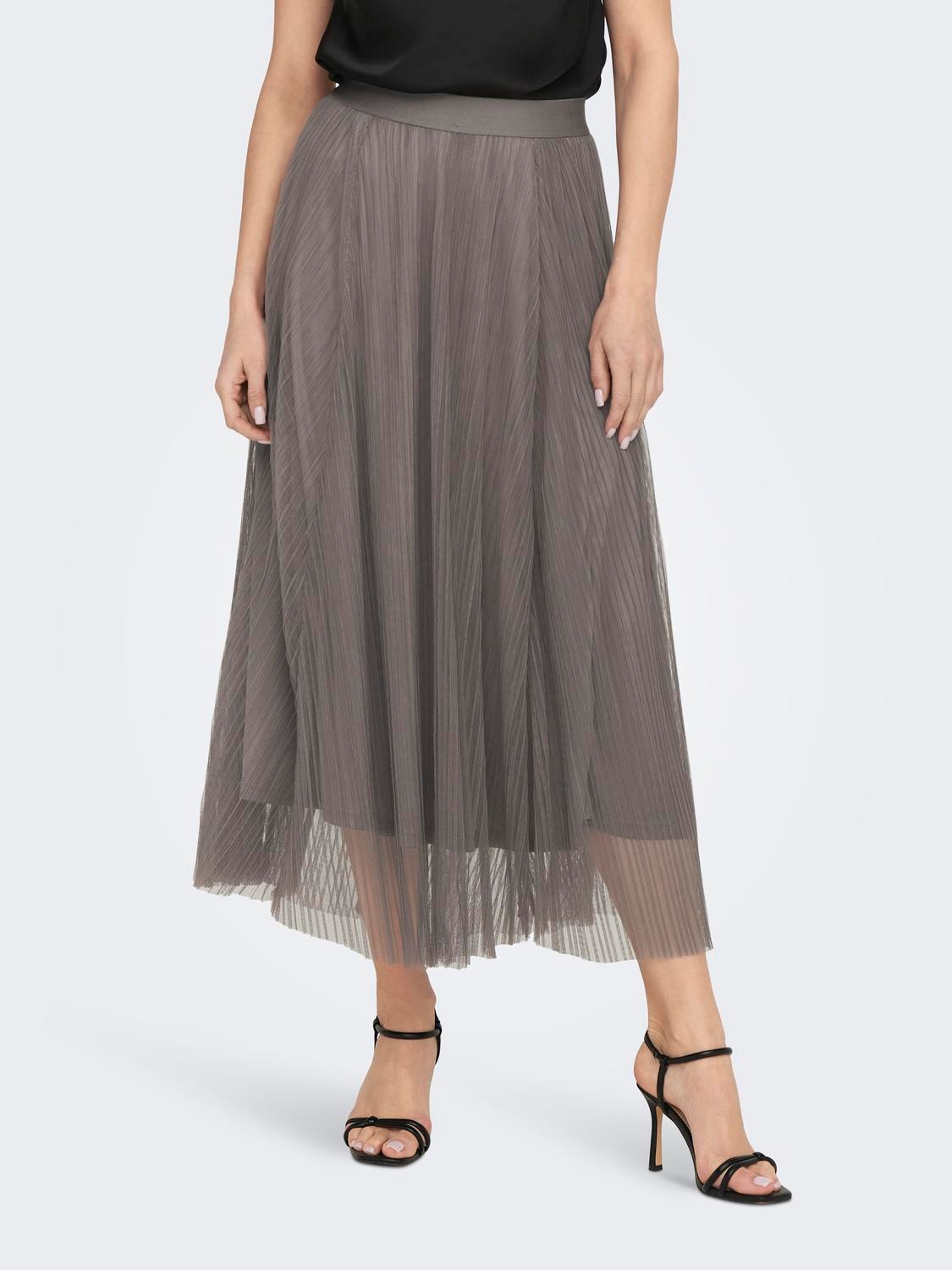 ONLY Mid waist Long skirt -Antler - 15214303