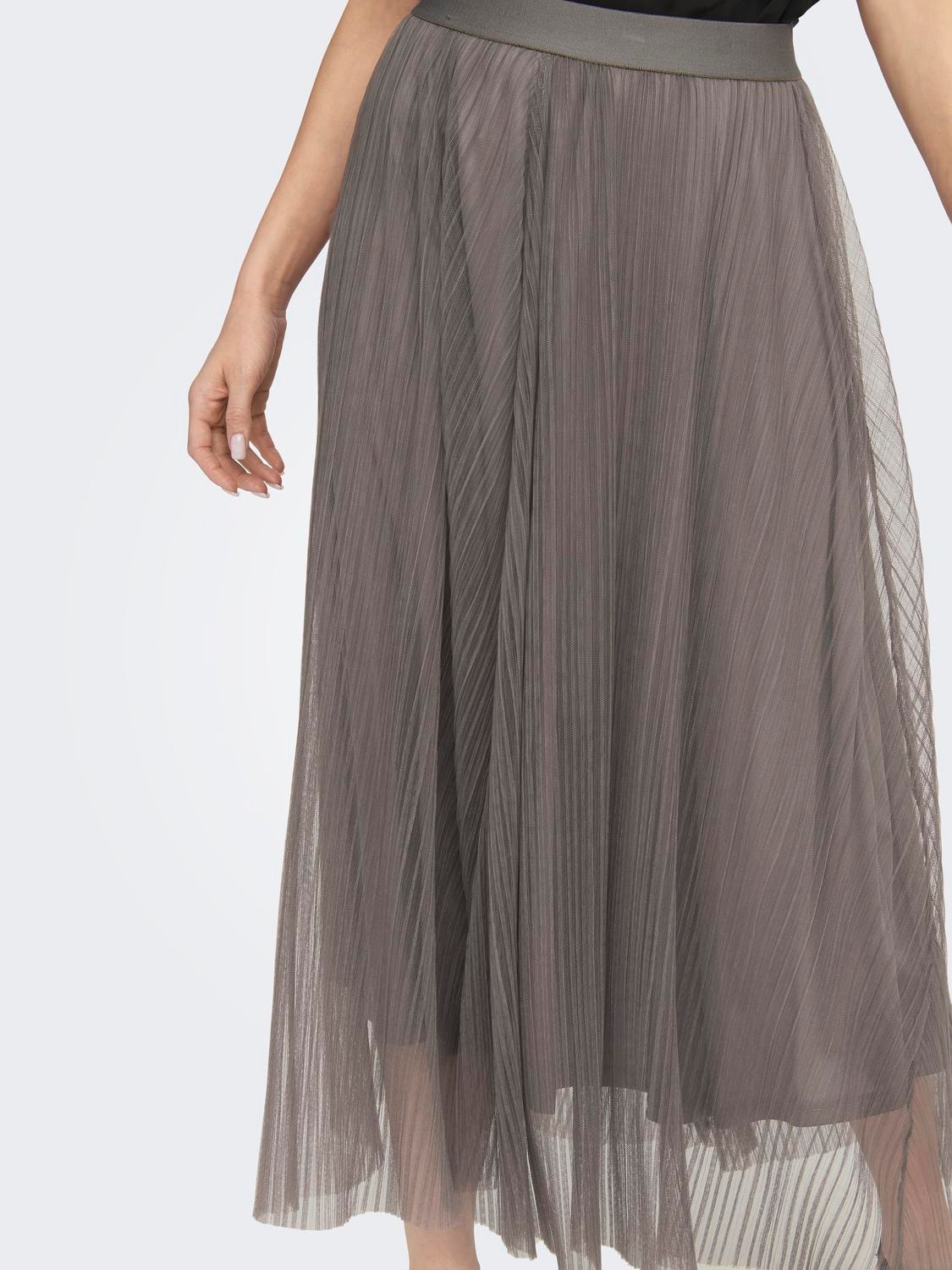 ONLY Mid waist Long skirt -Antler - 15214303