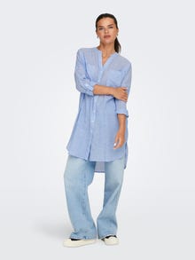 ONLY Long shirt with china collar -Provence - 15214381