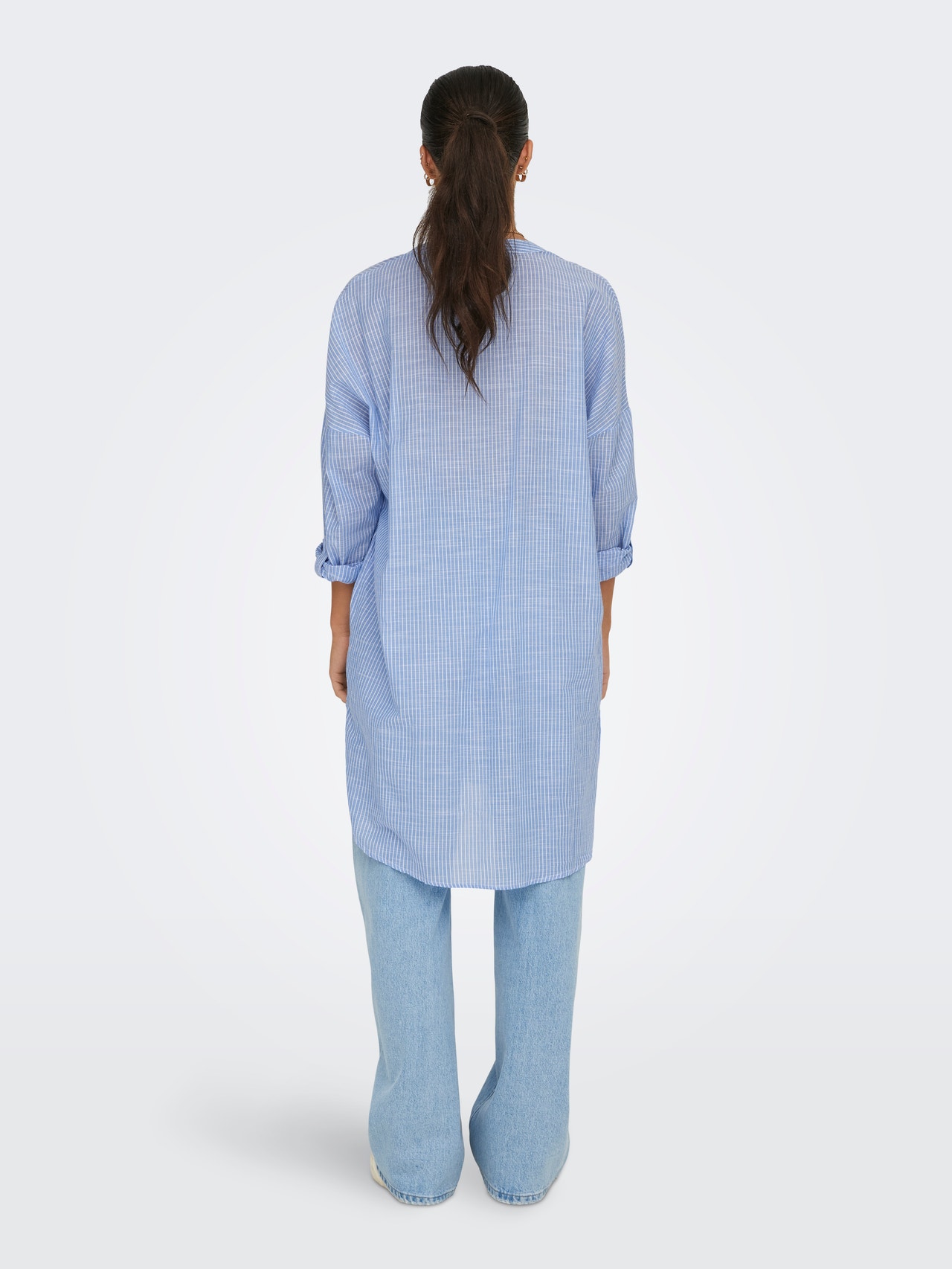 ONLY Long shirt with china collar -Provence - 15214381
