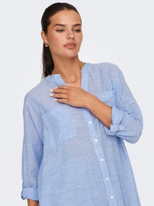 ONLY Oversize Fit Button-down collar Fold-up cuffs Shirt -Provence - 15214381