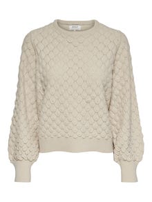 ONLY Texture Knitted Pullover -Pumice Stone - 15214523