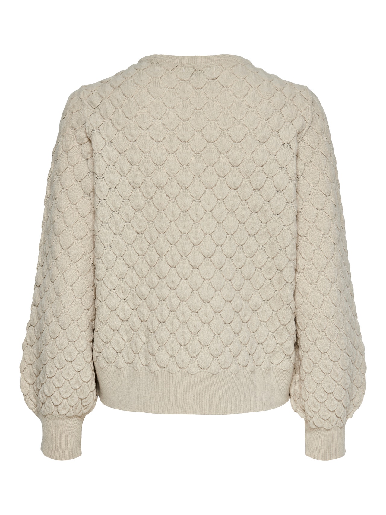 ONLY Texture Knitted Pullover -Pumice Stone - 15214523