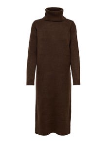 ONLY Regular Fit Roll neck Long dress -Chicory Coffee - 15214595