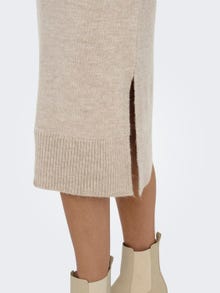 ONLY Roll neck Knitted Dress -Pumice Stone - 15214595