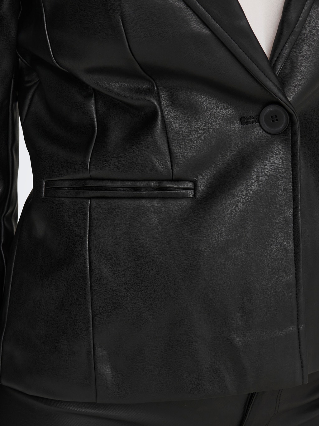 Faux leather blazer | Black | ONLY®