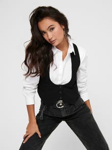ONLY Court Gilet -Black - 15215449