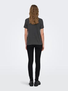 ONLY Tops Regular Fit Col rond -Black - 15215721