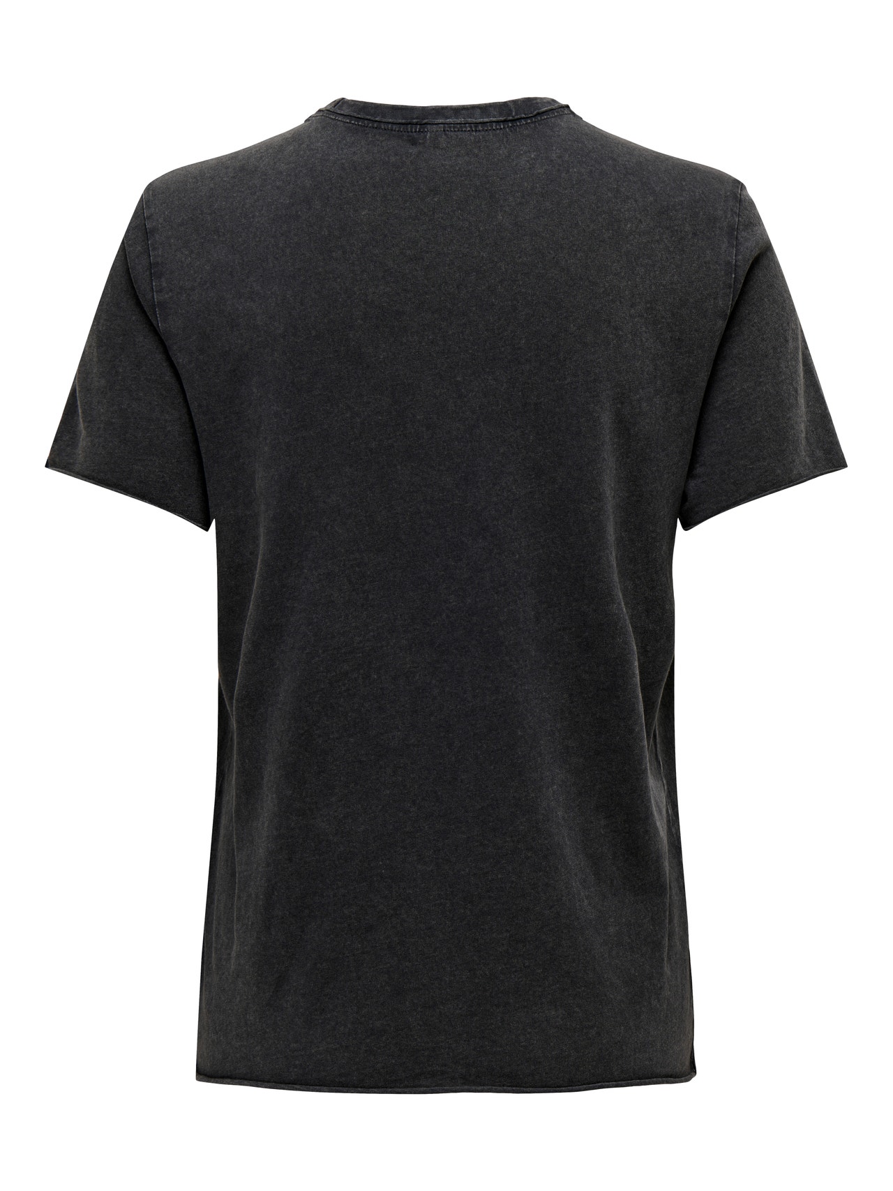 ONLY O-neck t-shirt with print -Phantom - 15215721