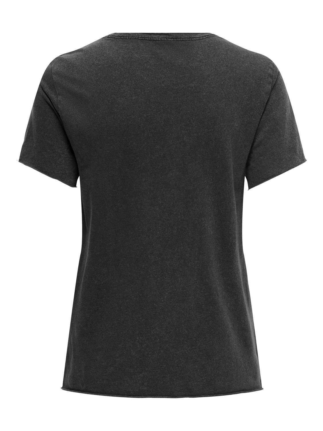 ONLY Estampada Camiseta -Black - 15215721