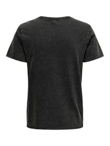 ONLY T-shirt med print -Black - 15215721