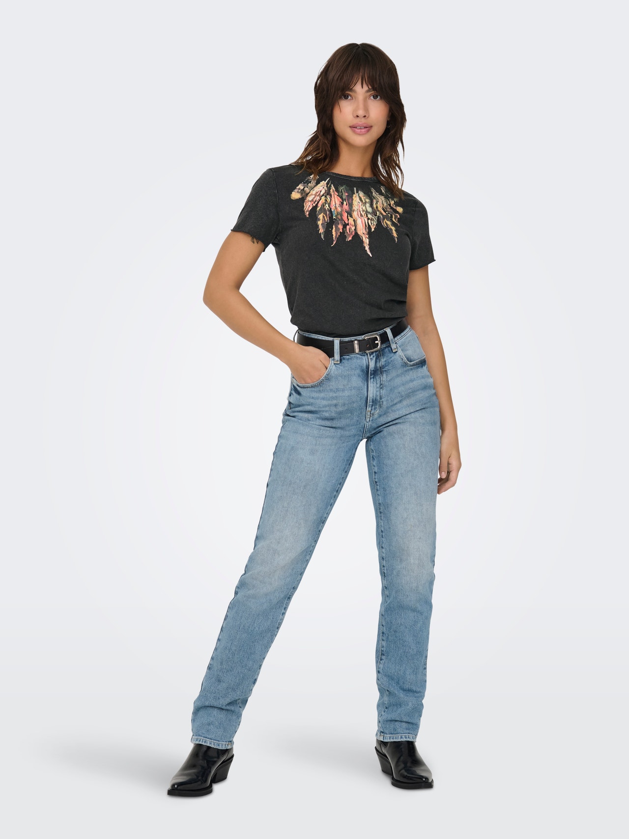 ONLY ONLLUCY T-shirt -Black - 15215721