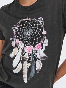 ONLY Tavapärane lõige Ümmargune kaelus Top -Black - 15215721