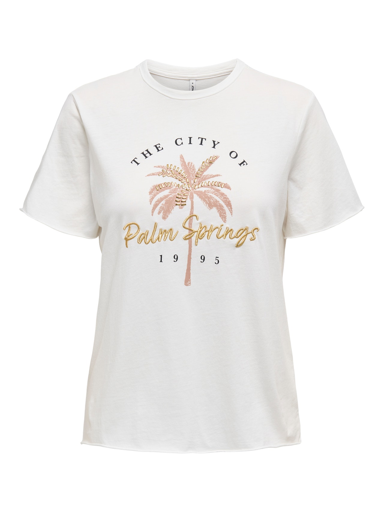 ONLY Redovno prianjanje O-vrat Vrh -Cloud Dancer - 15215721