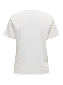 ONLY Redovno prianjanje O-vrat Vrh -Cloud Dancer - 15215721