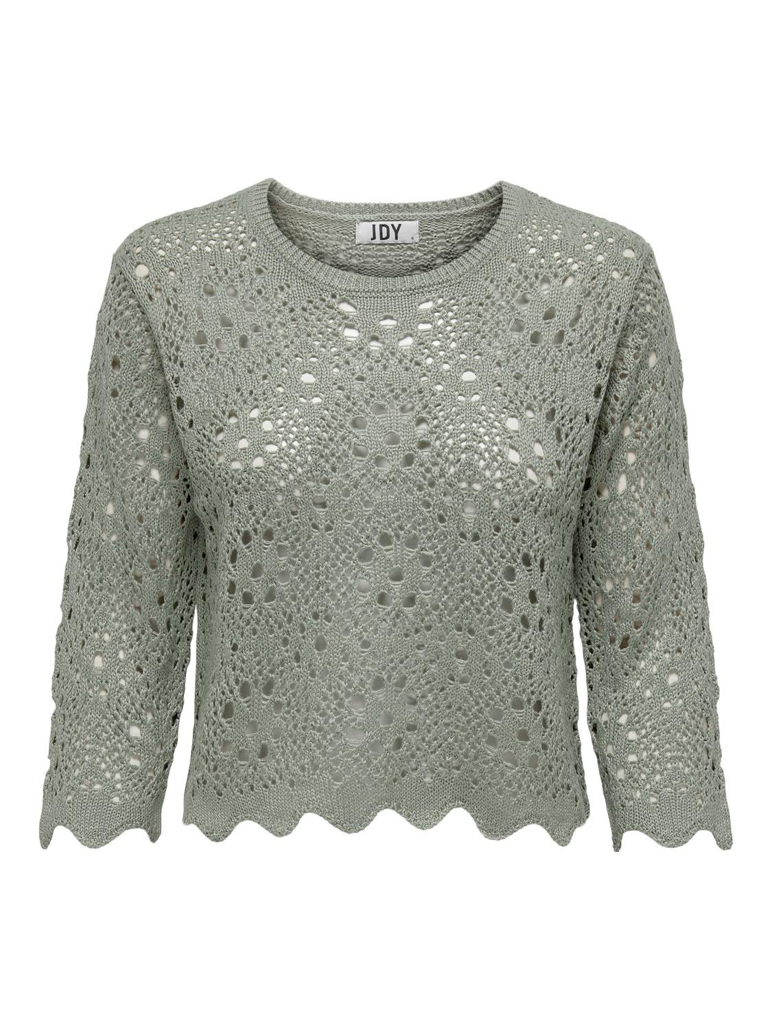 ONLY O-hals Pullover -Seagrass - 15216114