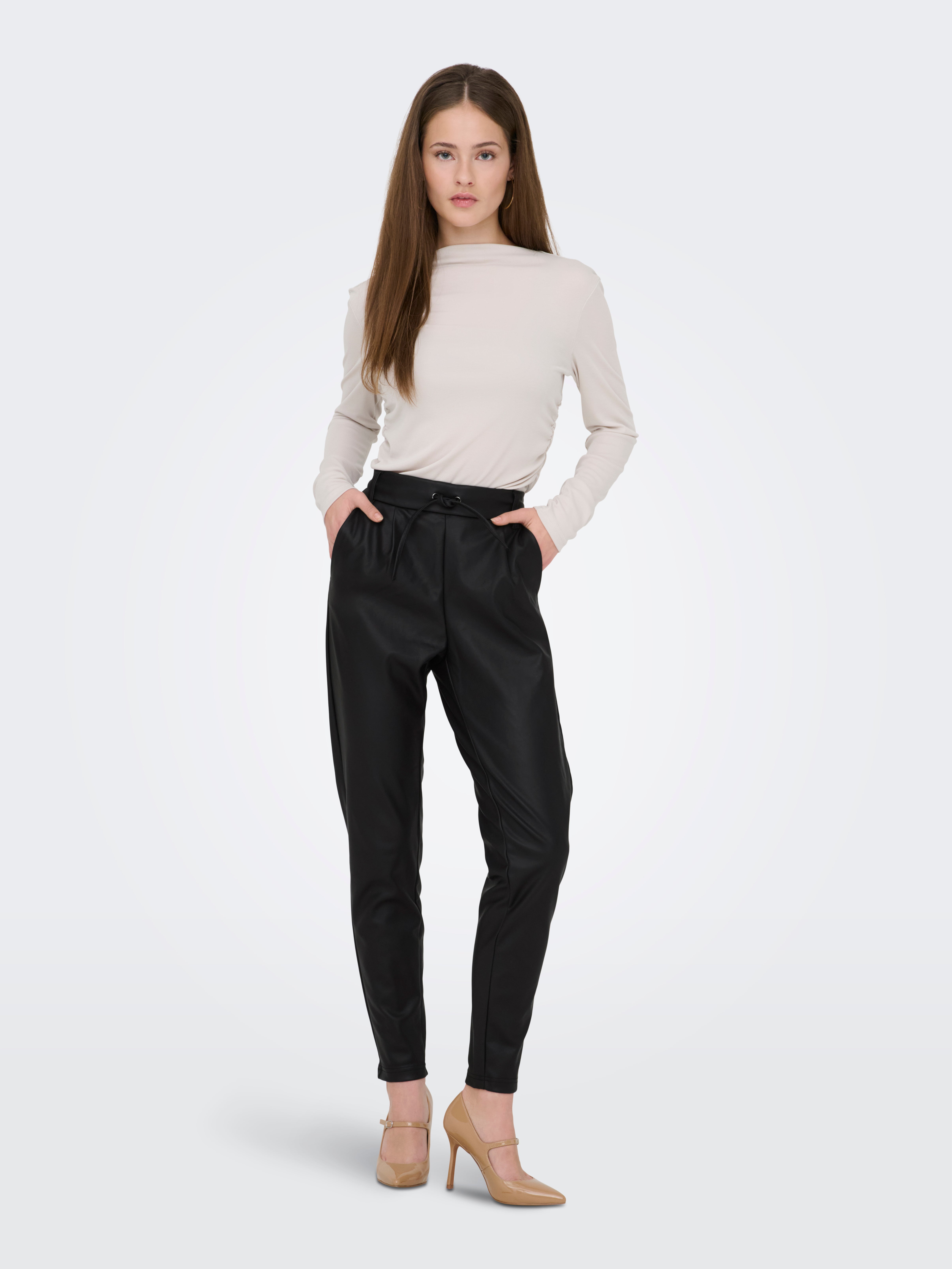 ONLPOPTRASH Locker geschnitten Hose | Schwarz | ONLY®