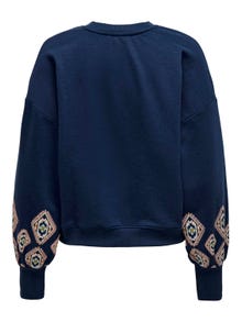ONLY Printet Sweatshirt med puff ærmer -Naval Academy - 15216364