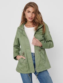 ONLY Capuchon Jas -Hedge Green - 15216452