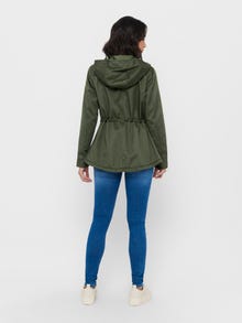 ONLY Hood Jacket -Forest Night - 15216452
