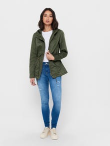 ONLY Canvas parka Jacket -Forest Night - 15216452