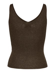 ONLY Knit Fit V-Ausschnitt Pullover -Chocolate Brown - 15216492